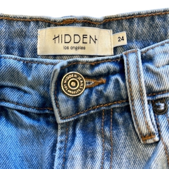 Hidden Alyx Light Wash Distressed Baggy Dad Jeans - Size 24 - Picture 7 of 16